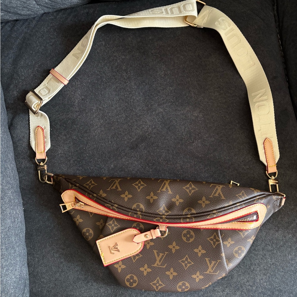 Brown Monogram Satchel